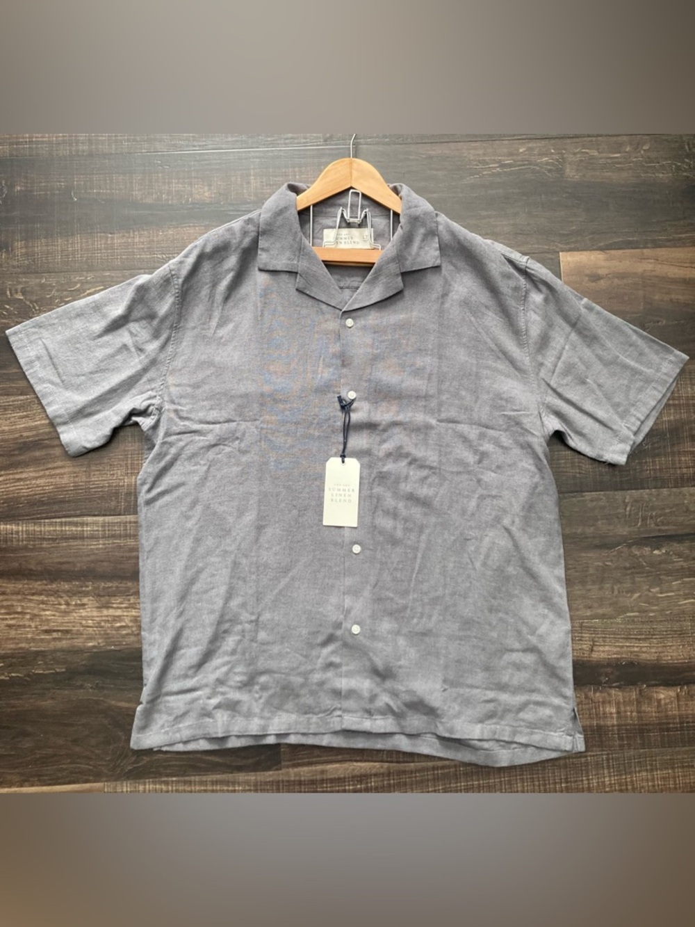 Abercrombie & Fitch Shirt Men’s Size L NWT Linen Collection Button Up Soft